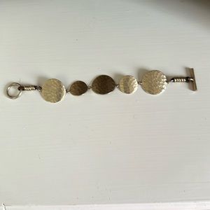 Kenneth Cole hammered gold tone bracelet